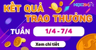 DANH SÁCH NHẬN THƯỞNG TUẦN 1/4 - 7/4