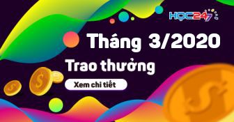 DANH SÁCH NHẬN THƯỞNG THÁNG 3